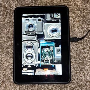 Amazon Tablet with Black Frame (Kindle Fire) with Charger